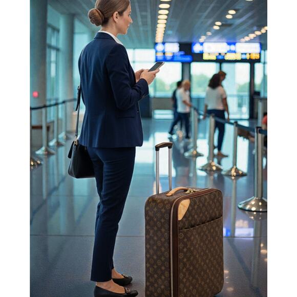 Louis Vuitton Pegase 45 rolling suitcase in Monogram canvas - Picture 2 of 16